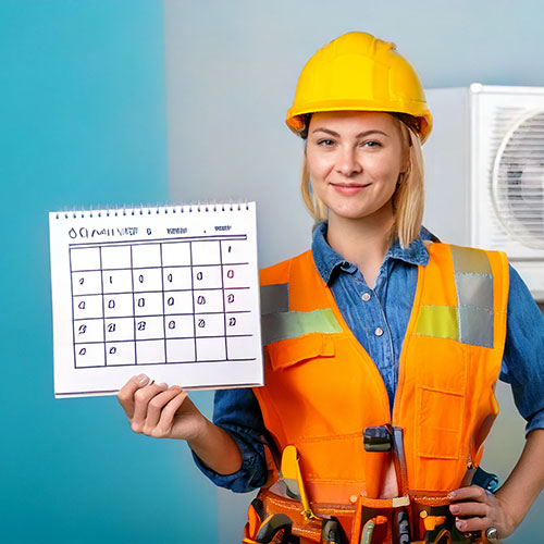 What is the timeline for an HVAC installation?